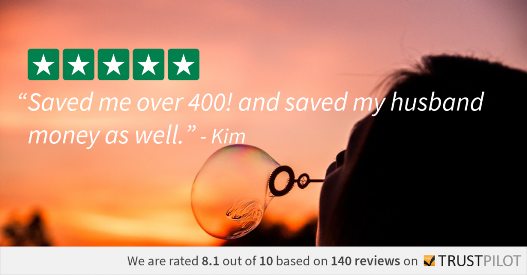 Kim's review of how BillAdvisor saved her over $400 on daily review 11-10-17