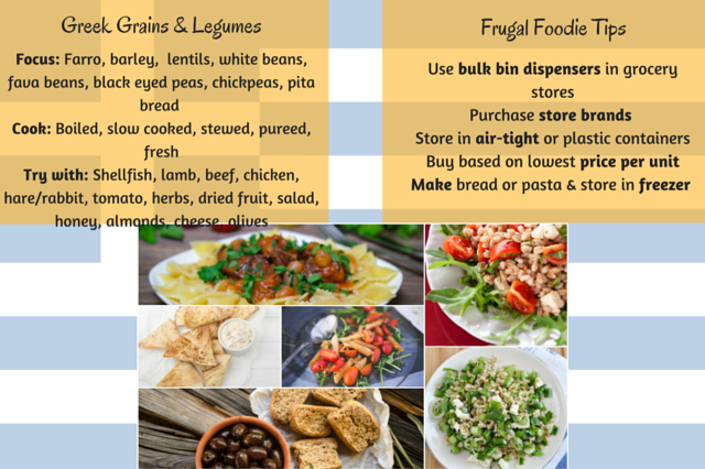 Greek Mediterranean diet budget grains and legumes slide 6