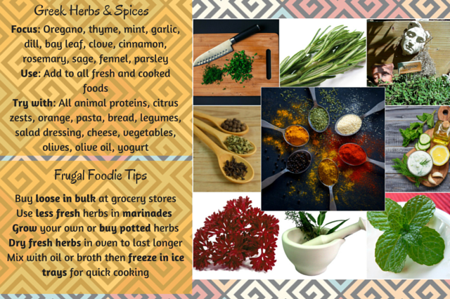 Greek Mediterranean diet budget herbs and spices slide 7