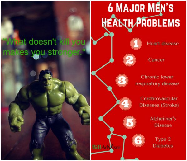 6 major men's health problems