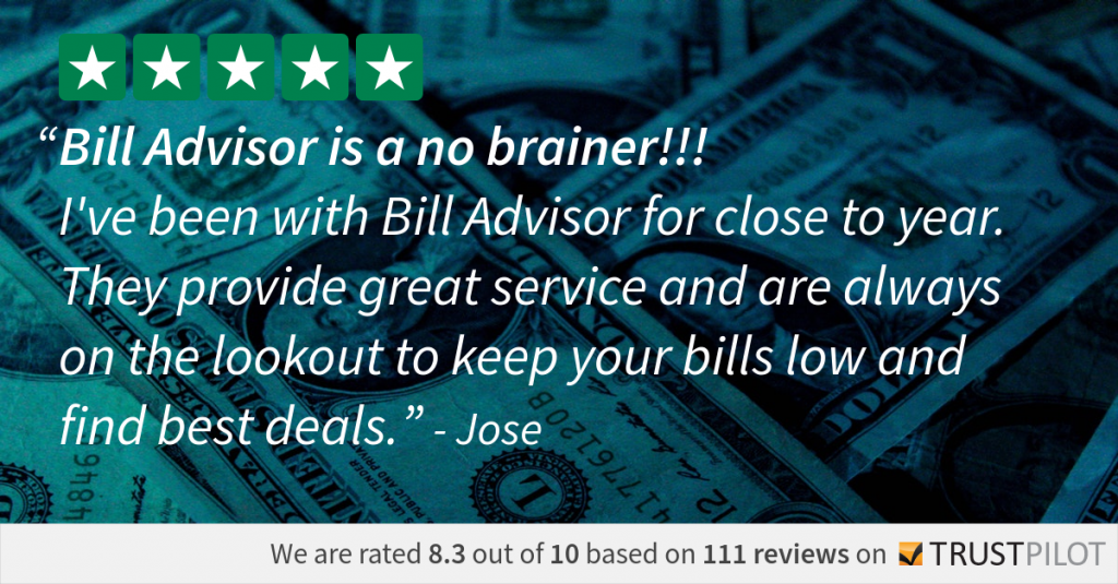 daily review 9-19-17 from BillAdvisor customer on TrustPilot