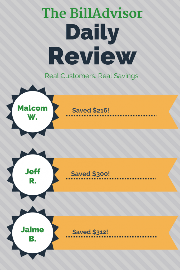 top daily savers for daily BillAdvisor review 4.25.2017