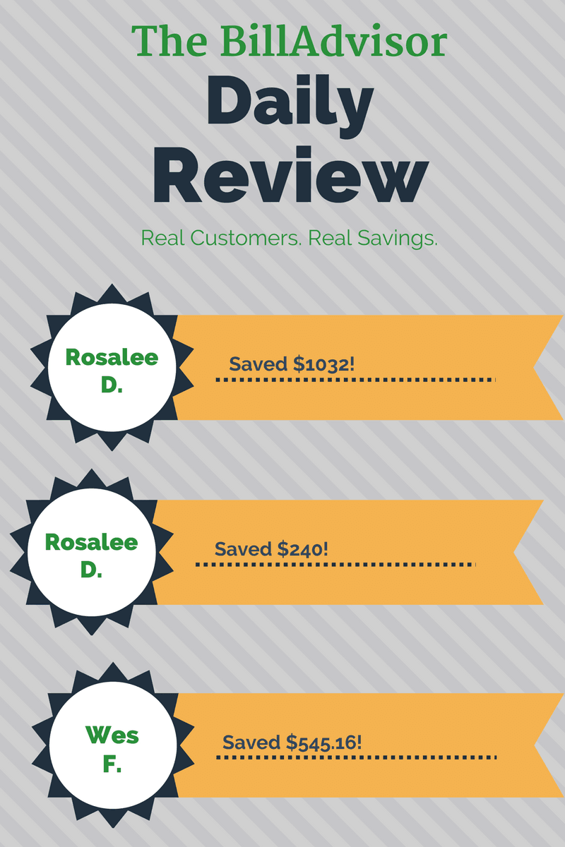 what BillAdvisor saves customers on monthly services in the daily BillAdvisor review 5.3.2017