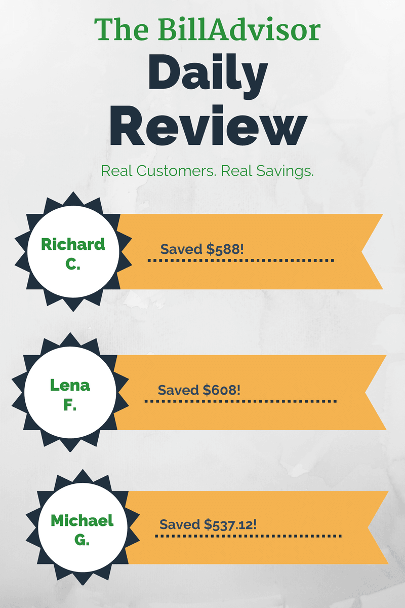 real savings on monthly reucrring bills in daily BillAdvisor review 6-20-2017