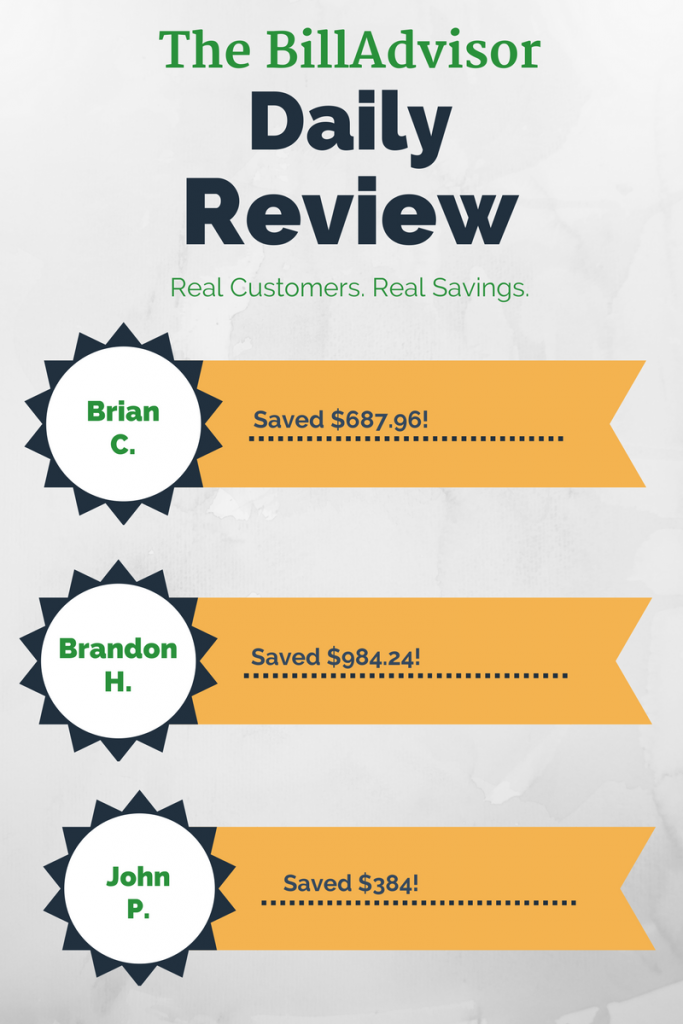 how much members saved on the daily BillAdvisor review 6-9-2017