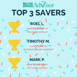 biggest BillAdvisor savers of the daily review 2-21-18